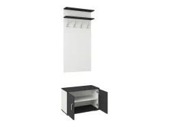 Bengaleiro Como, Antracite/Branco, L 66 cm