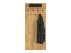 Bengaleiro de parede 7 pegs 1 prateleira Nilo Wood