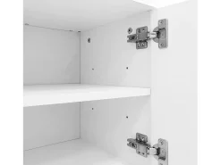 Bengaleiro para sala - com ganchos e bancada para sapatos - Branco