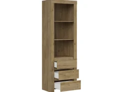 Biblioteca 3 gavetas Hella madeira 203cm