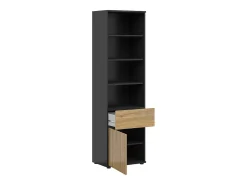 Biblioteca 1 porta 1 gaveta Pia madeira 196cm