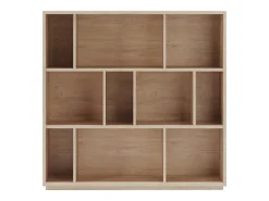 Biblioteca 3 prateleiras - A117cm x C119cm x P32cm carvalho - Nack