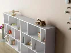 Biblioteca 3 prateleiras - A117cm x C119cm x P32cm branco - Nack