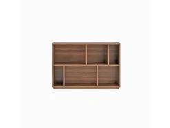 Biblioteca 2 prateleiras - A80cm x C119cm x P32cm nogueira - Nack