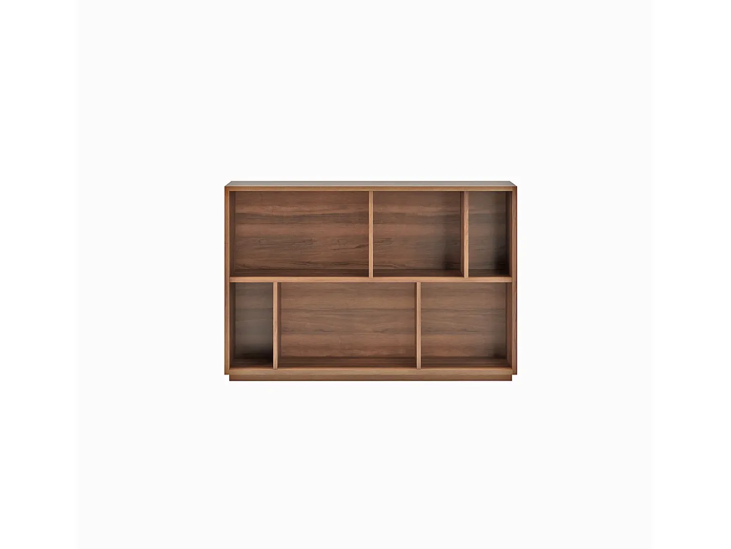 Biblioteca 2 prateleiras - A80cm x C119cm x P32cm nogueira - Nack