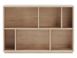 Biblioteca 2 prateleiras - A80cm x C119cm x P32cm carvalho - Nack