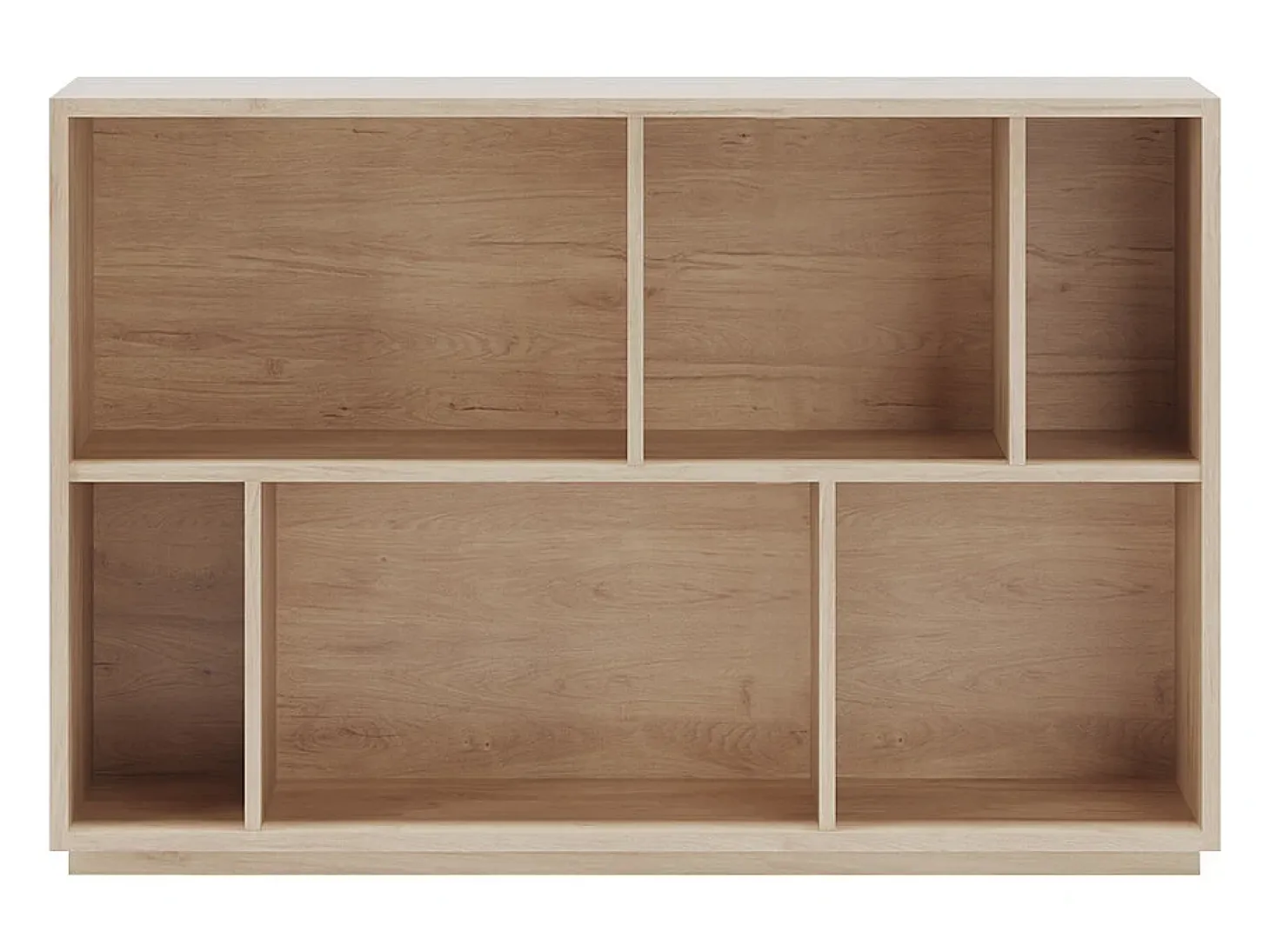 Biblioteca 2 prateleiras - A80cm x C119cm x P32cm carvalho - Nack