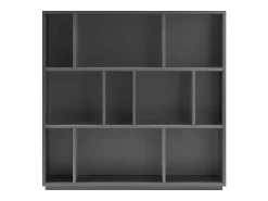 Biblioteca 3 prateleiras - A117cm x C119cm x P32cm antracite - Nack