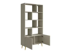 Biblioteca com 2 portas e 8 nichos bege - NORSIM de Pascal Morabito