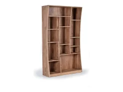 Biblioteca em manjedoura marrom 2 metros