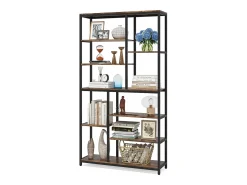 Biblioteca, Estante de Armazenamento com 9 Níveis, Móvel de Armazenamento, Biblioteca Industrial de Metal