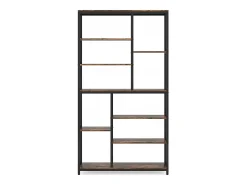 Biblioteca, Estante de Armazenamento com 9 Níveis, Móvel de Armazenamento, Biblioteca Industrial de Metal