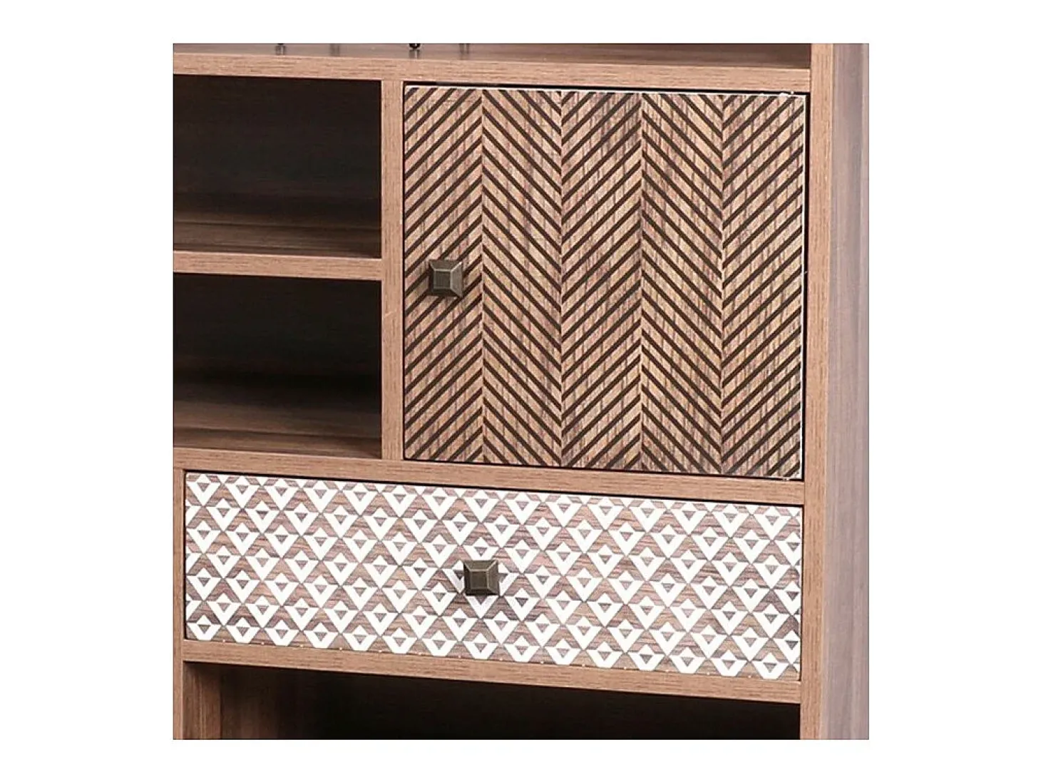 Bibliothèque ALTA coloris chêne clair avec 2 portes et 1 tiroir – Design scandinave et rangement pratique