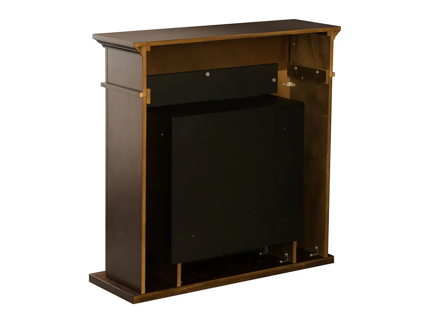Biofireplace de piso de lareira a bioetanol JEFFERSON Marrom L 89,5 x H90,5 x D28
