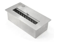 Biofireplace de piso de lareira a bioetanol JEFFERSON Preto L 89,5 x H90,5 x D28