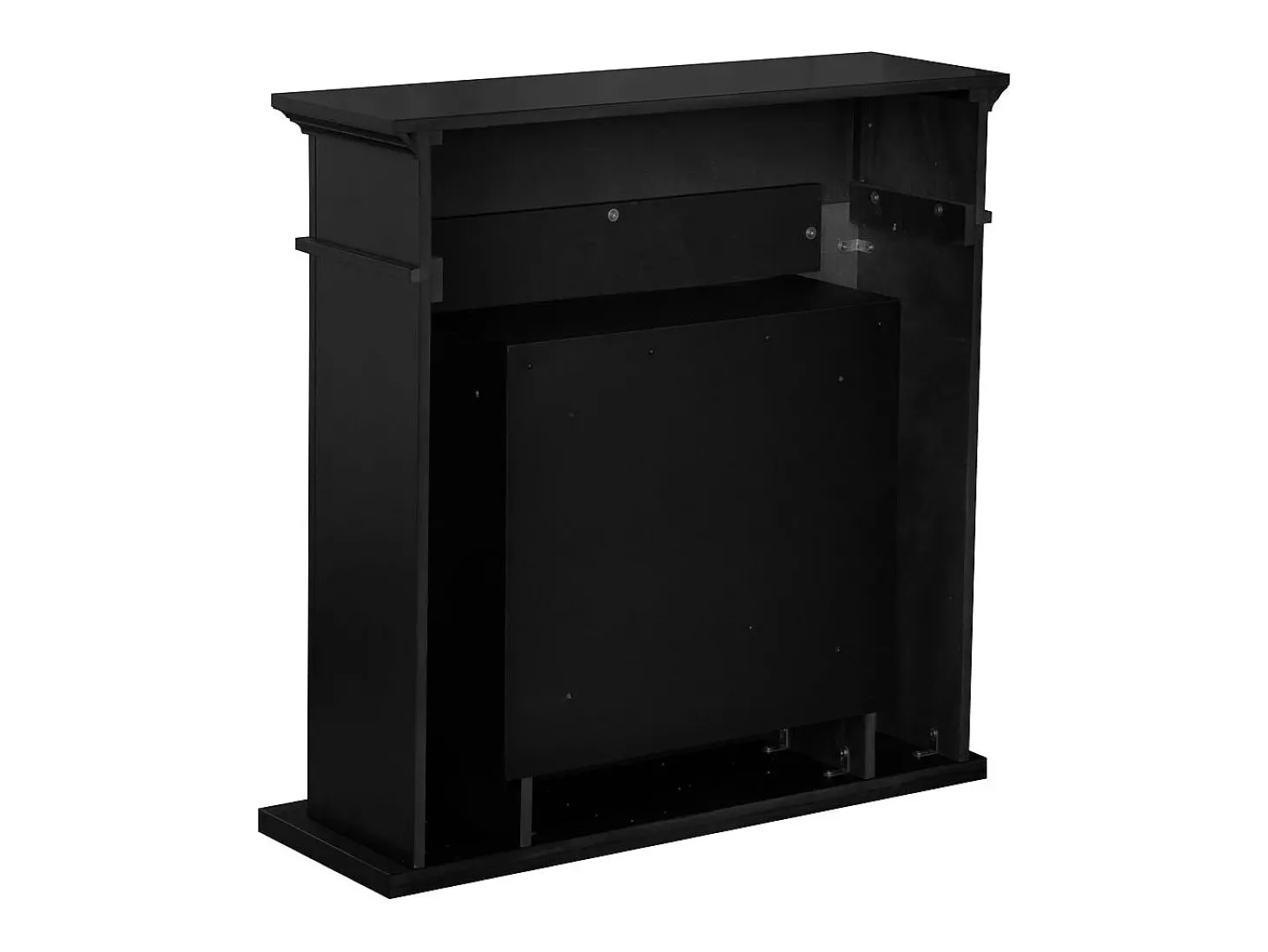 Biofireplace de piso de lareira a bioetanol JEFFERSON Preto L 89,5 x H90,5 x D28