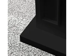 Biofireplace de piso de lareira a bioetanol JEFFERSON Preto L 89,5 x H90,5 x D28