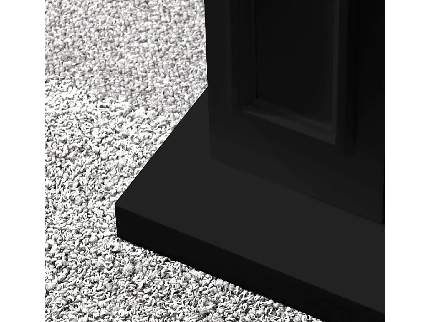 Biofireplace de piso de lareira a bioetanol JEFFERSON Preto L 89,5 x H90,5 x D28