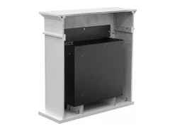 Biofireplace de piso de lareira a bioetanol JEFFERSON Branco L 89,5 x H90,5 x D28