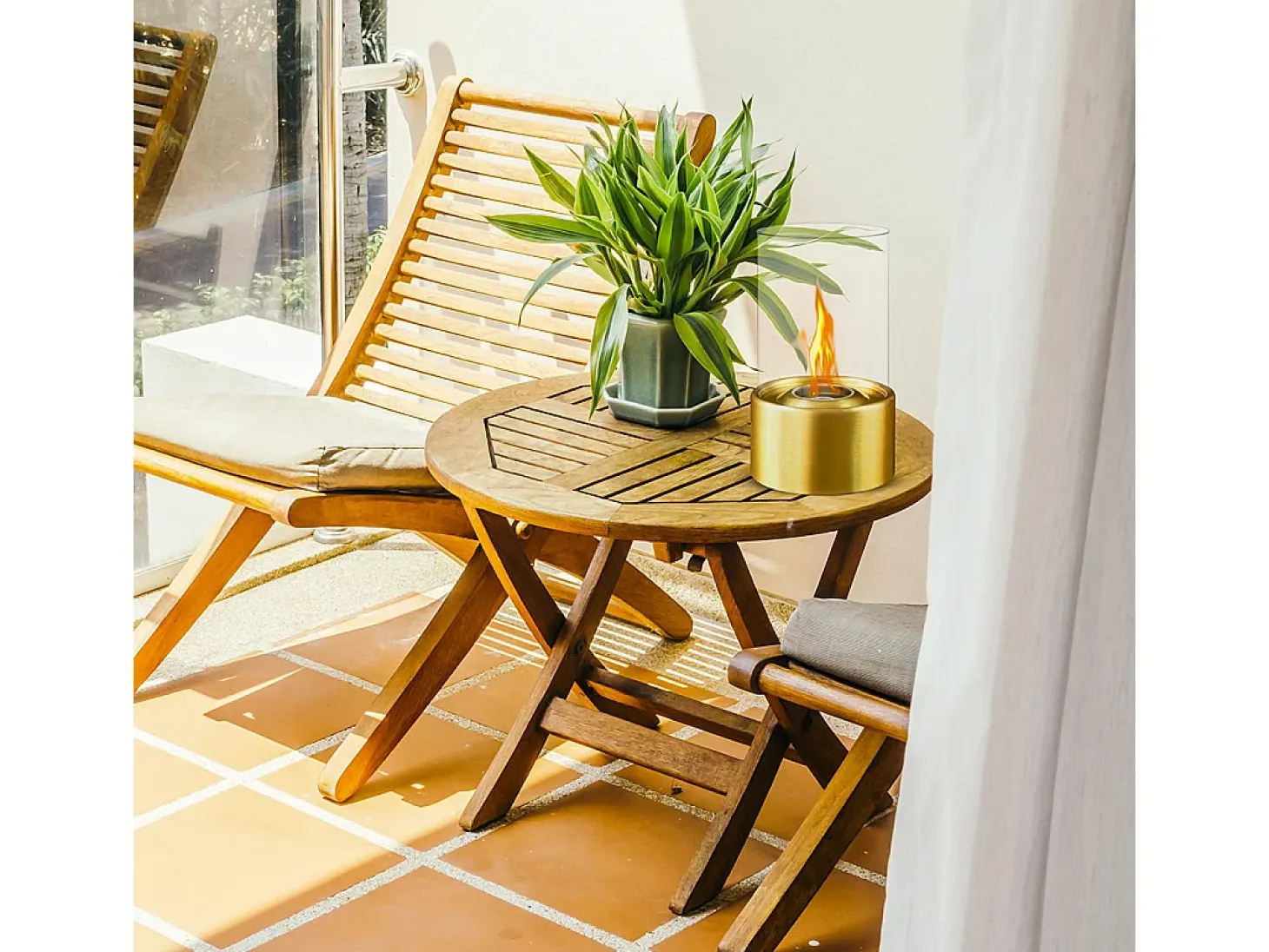 Biolareira de mesa a bioetanol MARSIGLIA Golden D16 x H27 interna externa