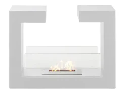 Biolareira de piso de design moderno Tete a tete Branco 2 kW/h