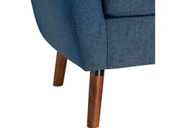 Brie | Cadeira de apoio em linho azul