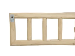 Cabide 6 ganchos em madeira de teca - C70 x L11 x A20 cm - Cor: natural - LIPALIA