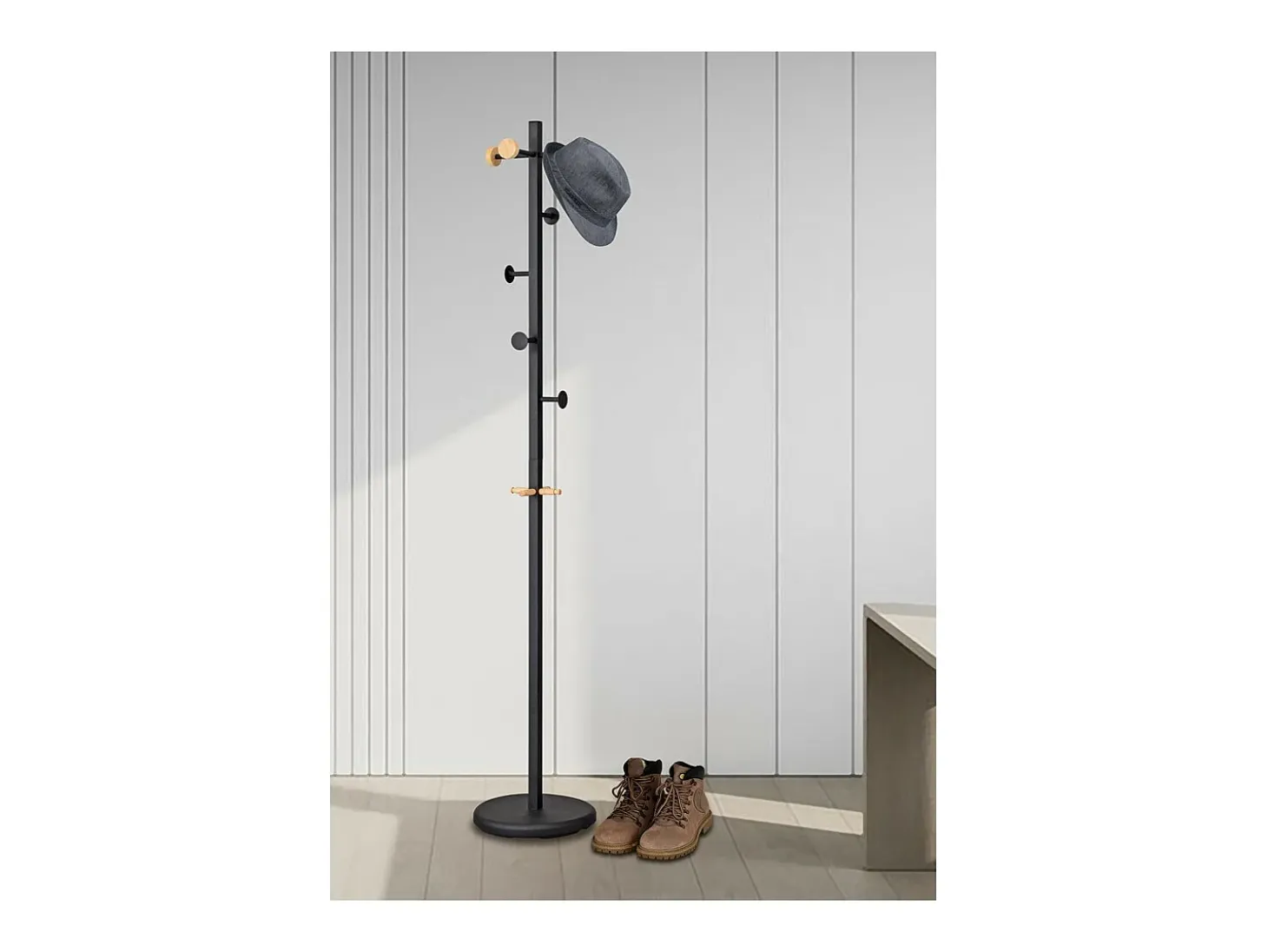 Cabide - metal - preto - VISTA