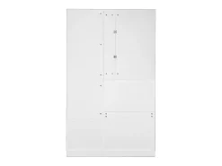 Cabide branco com espelho, sapateira e banco - Móvel para hall de entrada 110x33x185,5 cm