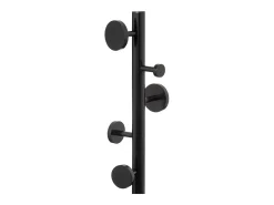 Cabide circular para corredor com 8 cabides estilo industrial, 176 cm