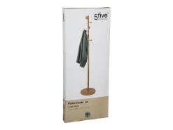 Cabide com 8 cabides de bambu, 175 cm