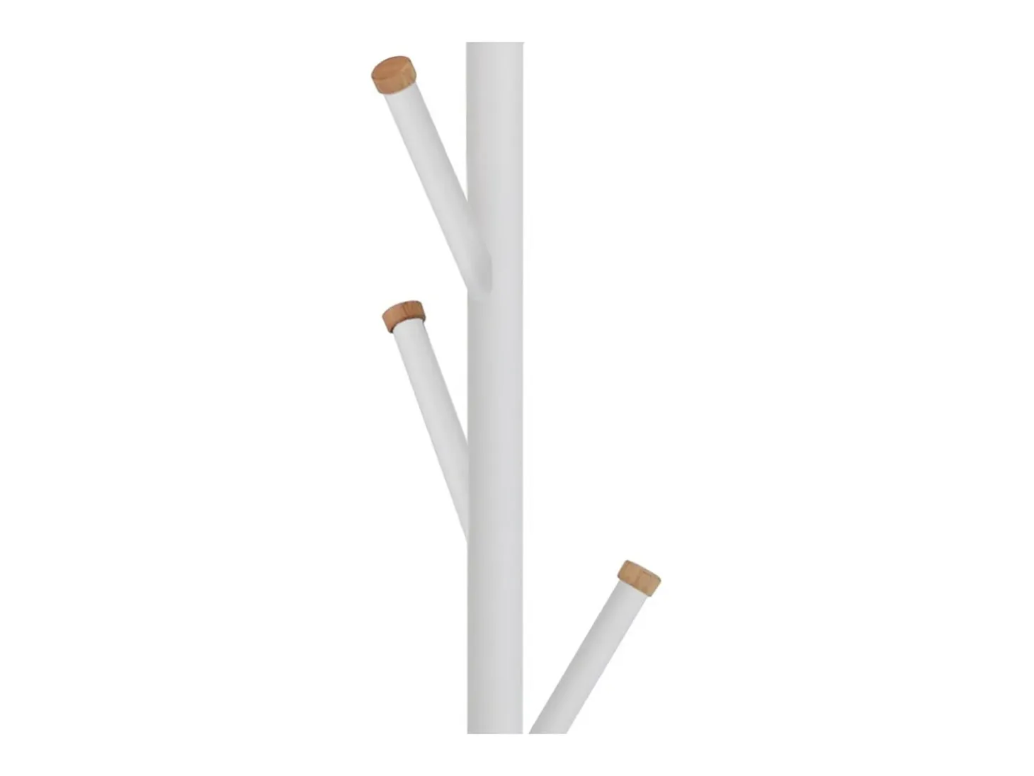 Cabide com 6 ganchos - metal - branco - ITARNA