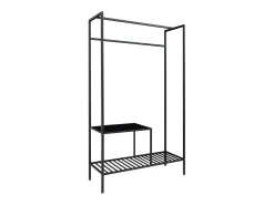 Cabide de Chão Vita, Preto, 38x101x170 cm, Kendra Home
