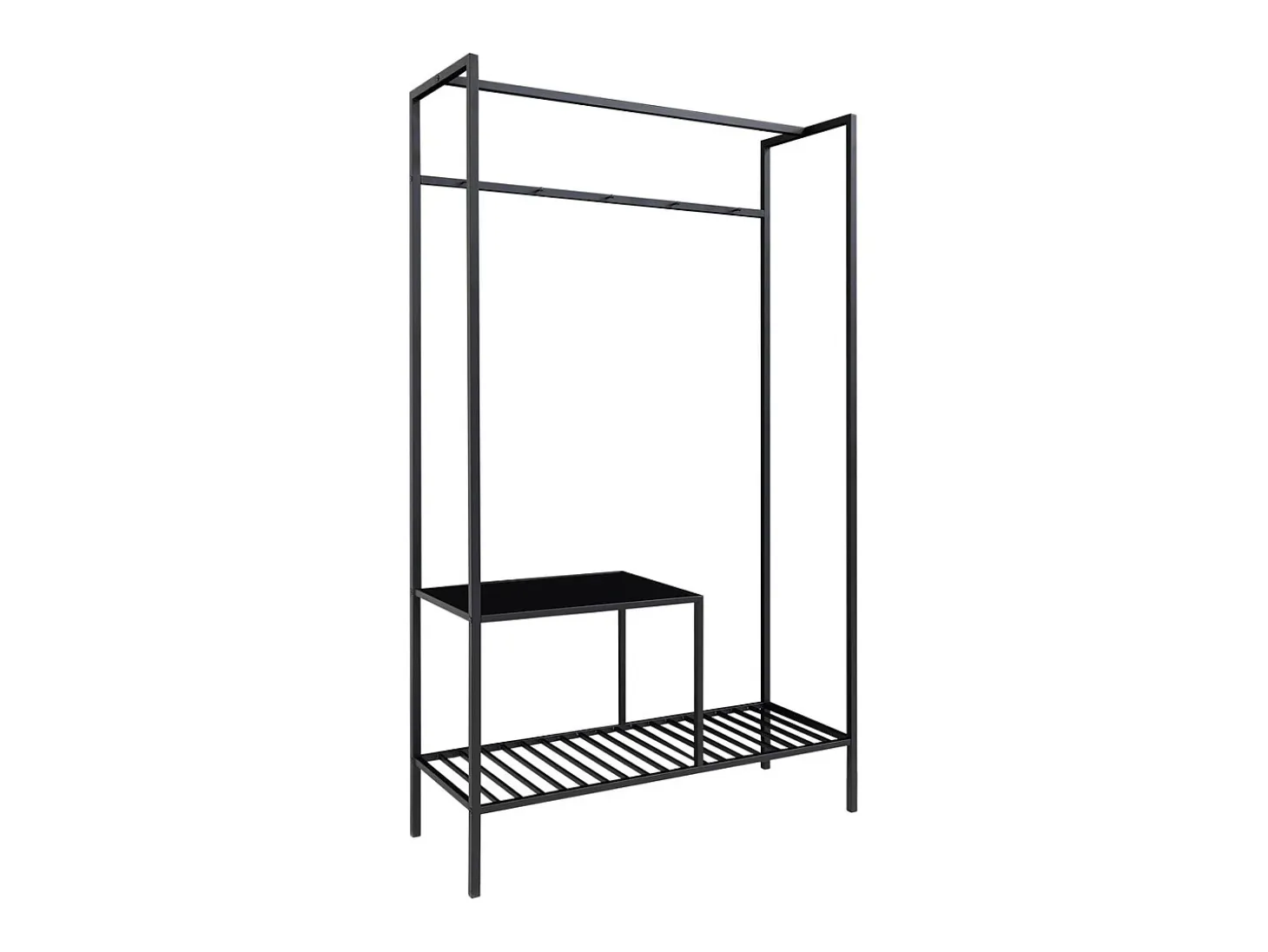 Cabide de Chão Vita, Preto, 38x101x170 cm, Kendra Home