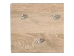 Cabide de parede - MDF - castanho - JANI 3, 7 ganchos
