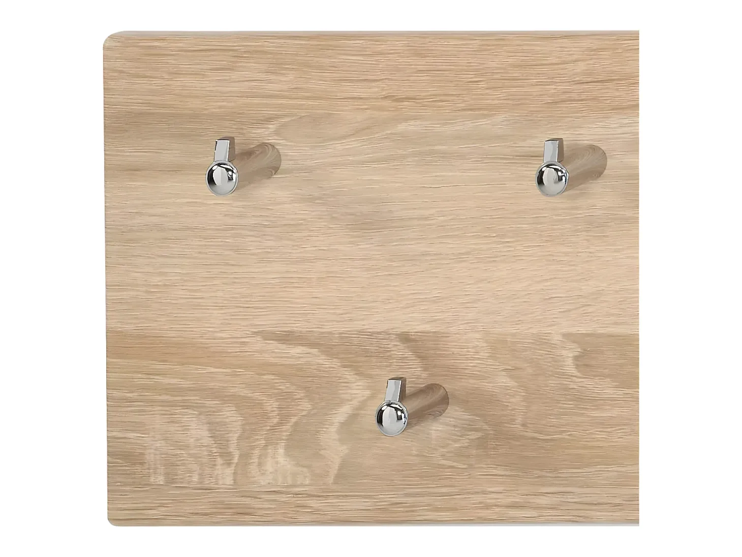 Cabide de parede - MDF - castanho - JANI 3, 7 ganchos