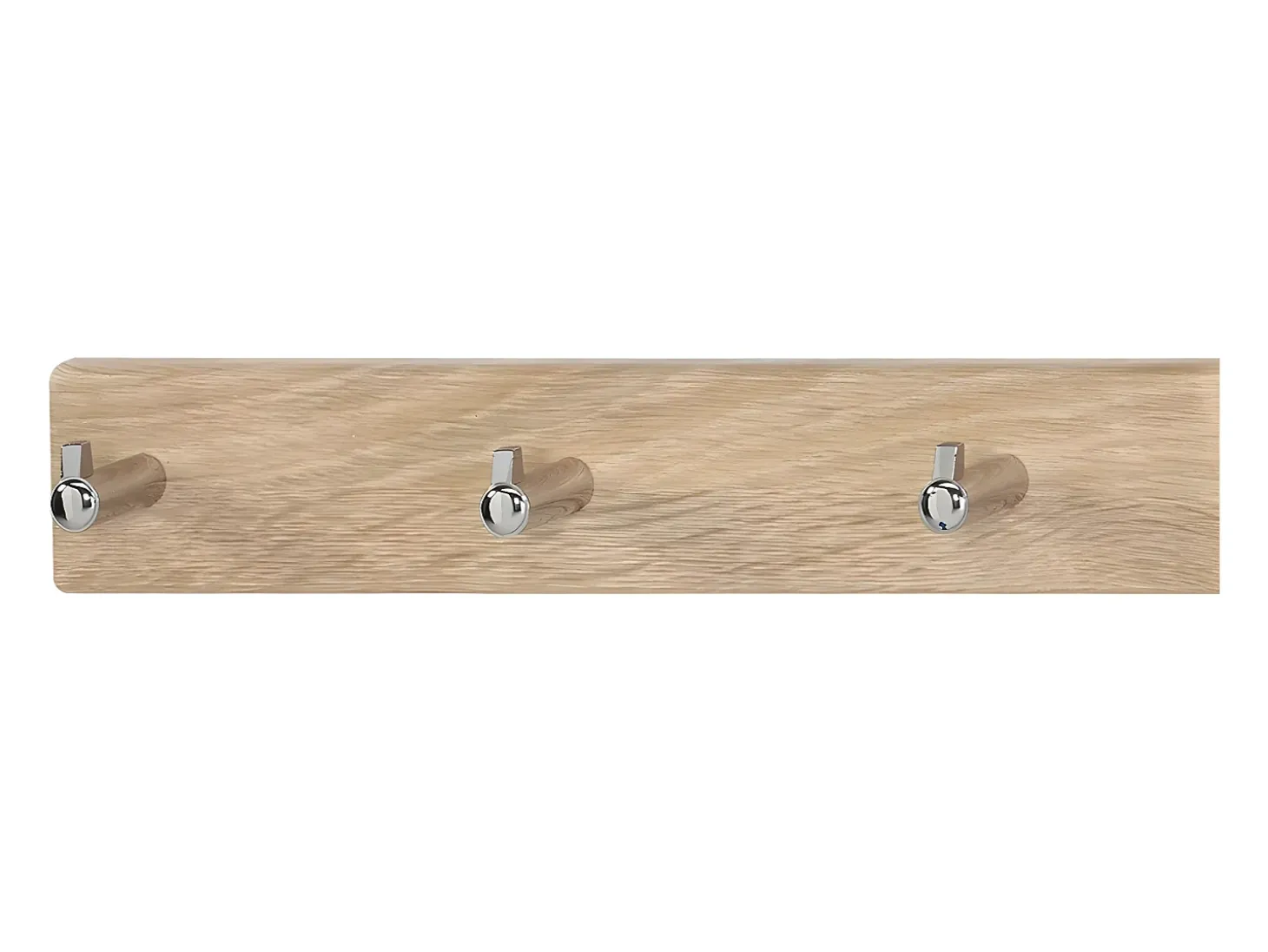 Cabide de parede - MDF - castanho - JANI 2, 5 ganchos
