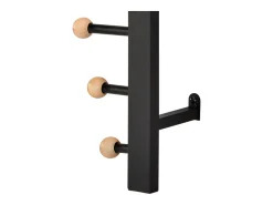 Cabide de parede - metal - preto - IRINA