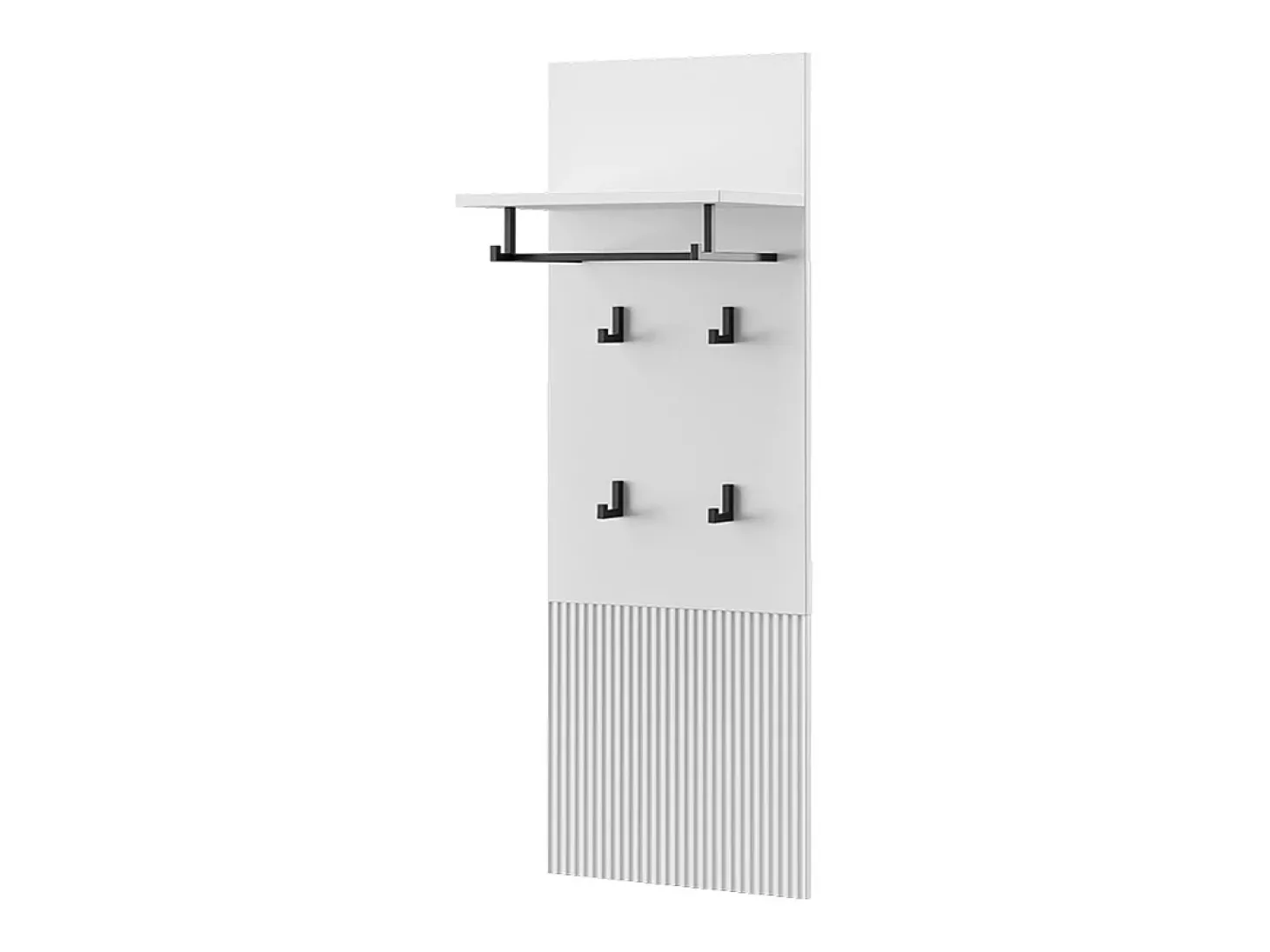 Cabide de parede branco 43x27x120 eliza