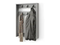 Cabide de parede cinza 60x12.1x85 eliza