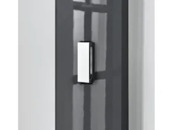 Cabide guarda-roupa parede ganchos para roupas painel de parede 170 cm cinza 03_0002144