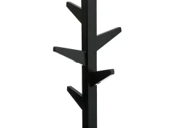 Cabide N'Modul com 8 hastes e porta, carvalho/preto, 35x159 cm