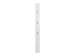 Cabide para guarda-roupa 170 cm ganchos para roupas de parede painel de parede branco 03_0002143