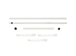 Cabide telescópico com altura ajustável 110 - 305 cm branco 03_0003506