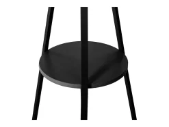 Cabideiro auxiliar de metal preto com 9 cabides, 180 cm