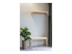 Cabides de Parede Abano, Castanho, 31x78x17 cm, Kendra Home