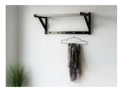 Cabides de Parede Padova, Preto, 78x32x34 cm, Kendra Home
