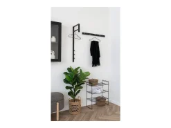 Cabides de Parede Trento, Preto, 30x3x82 cm, Kendra Home