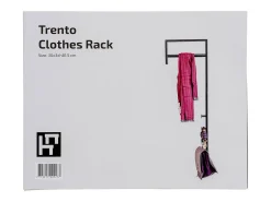 Cabides de Parede Trento, Preto, 30x3x82 cm, Kendra Home