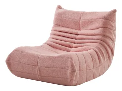 Cadeira Bean Bag - Espuma de alta densidade - Sofá Bean Bag - Cadeira de sala - Veludo - Rosa